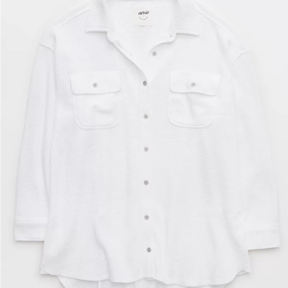 White Button-Up Top - Picture 3 of 3